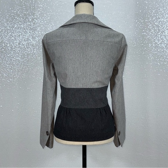 Escada Sport Blazer Women’s Size 36 (US 6) Gray Colorblock Virgin Wool - Picture 12 of 15